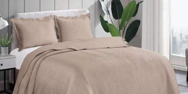 Colcha Matelasse Queen Damask Cores 3pçs Camesa 240x260cm