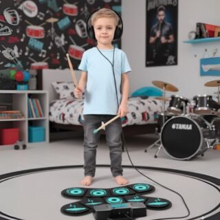 ANVAR Kit de bateria eletrônica portátil VD-SJG