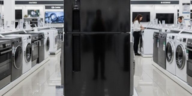 Electrolux Geladeira Electrolux Frost Free 400l Autosense Duplex Black Inox Look (tf44b) 220v