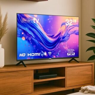 Smart TV HQ 32″ HD tela sem bordas Androind 12 design slim HQS32NKHM