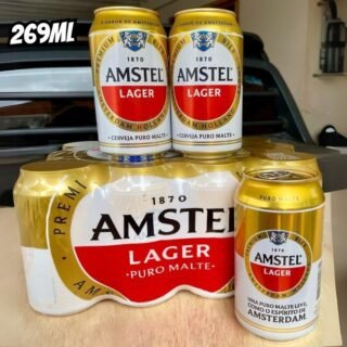 Amstel Cerveja Lager Puro Malte, Lata 269ml Pack 12 Unidades