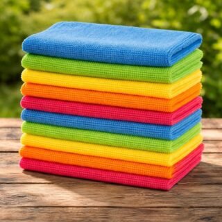 10 Flanela Pano Microfibra Limpa Carro Vidro Pia Multiuso Cor Sortidos Home Safe Home