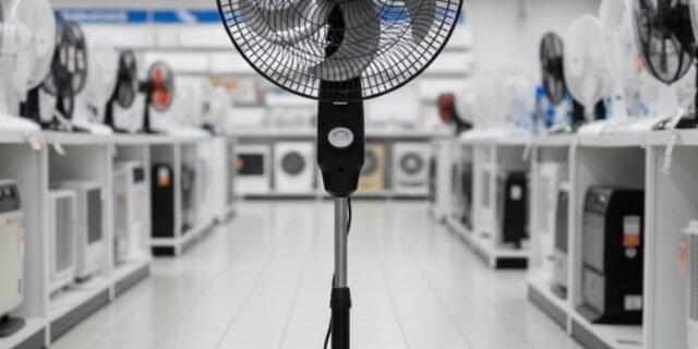 Ventilador de Coluna Mallory Éolo 126W, Silencioso, Hélice de 6 pás 127V