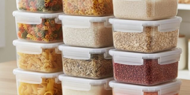 Kit 10 Potes 750ml Herméticos Travas Marmita Reutilizável Transparente