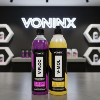 Kit Shampoo Automotivo Vonixx VFLOC e VMOL 500ml Limpeza Pesada e Brilho Seguro