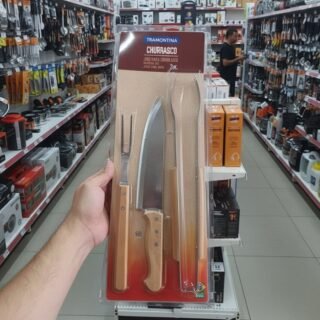 Jogo de Churrasco Tradicional 3 Peças – Tramontina