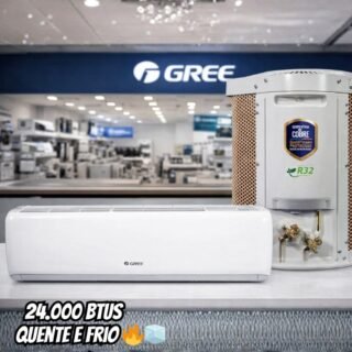 Ar Condicionado Split Hi Wall Inverter Gree G-Top Auto 24000 BTU/h Quente e Frio CB574N10400 – 220 Volts
