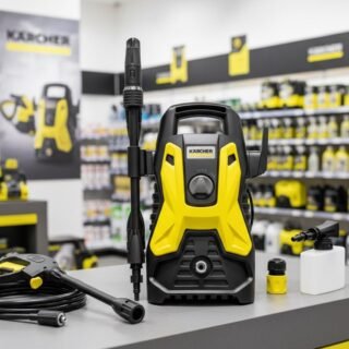 Kärcher Lavadora de Alta pressão Prática Black 1500 PSI/Libras 1400W 300L/h com Aplicador de Detergente e Lança Regulável 127V