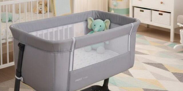 Cosco Kids, Berço Co-bed Pluggy, 0 a 9kg, Cinza Claro