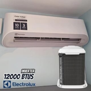 Ar Condicionado Split Hi Wall – Inverter R-32 – Electrolux – Color Adapt Wi-fi – 12.000 BTUs – Frio – 220V