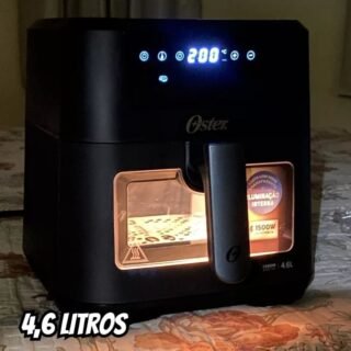 Fritadeira Digital Clear Oster 4,6L com Visor Transparente – 220V
