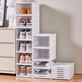 Sapateira Organizador Sapatos Empilhável Vertical 6 Andares