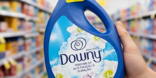 Downy Amaciante Concentrado Brisa Suave 3L, Rende 12L, Perfume Suave com Notas de Jazmin e Algodão