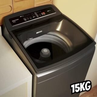 Máquina De Lavar Brastemp 15kg Cinza Platinum Com Timer Pro
