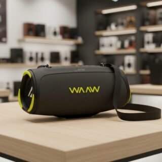 WAAW by ALOK Caixa de Som Bluetooth BOOM 110 À Prova D’Água e Até 26 Horas de Autonomia, Boombox Tecnologia TWS 40W RMS