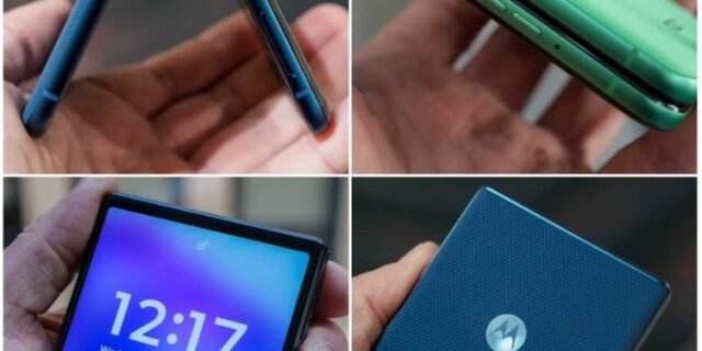 Smartphone Motorola Razr 60-256GB 24GB (12GB RAM+12GB Ram Boost) Tela dobrável 6,9″ pOLED e externa 3,6” Moto AI camera IP48 – Azul Marinho