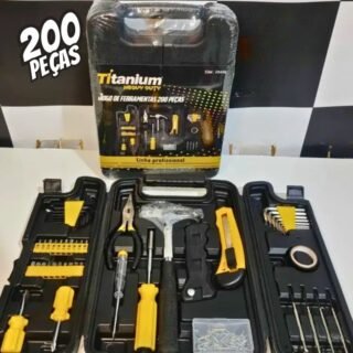 Kit Ferramentas Titanium 200 Peças Heavy Duty