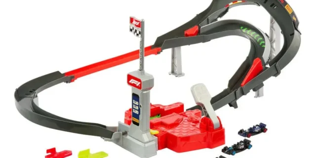 Pista de brinquedo Corrida Fórmula 1 Sprint com 3 carros Hot Wheels Mattel