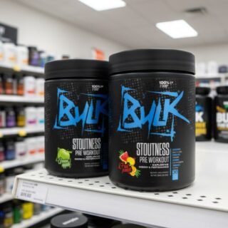 Kit 2x Pré Treino Bulk Nutrition Stoutness 300g Maçã E Frutas