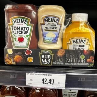 Heinz Pack Hamburguer Ketchup 397G + Maionese 215G + Mostarda 255gG