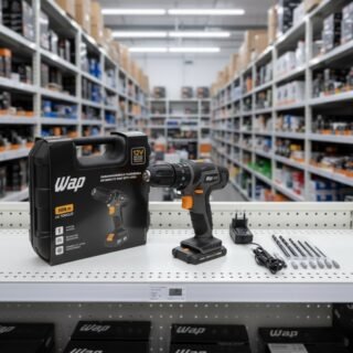 WAP Parafusadeira e Furadeira com Impacto à Bateria 12V BPFI-12K4, Kit de 13 Acessórios e Maleta, Torque 18 Níveis, Bivolt