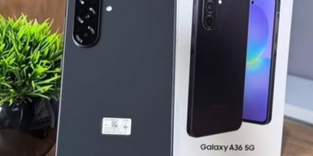 Celular Samsung Galaxy A36 5G 256GB, 8GB RAM, Recursos AI (Preto)