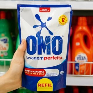 Omo Sabão Líquido Refil Omo Lavagem Perfeita Refil 900ml