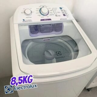 Máquina de Lavar Electrolux 8,5kg Branca Turbo Economia com Jet&Clean e Filtro Fiapos (LAC09) – 220V