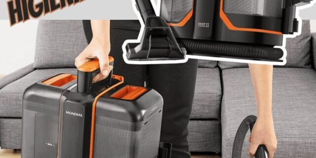 Extratora e Higienizadora Portátil Deep Cleaner II, Mondial, Preto/Laranja, 1800W, 220V – EXP-02-O