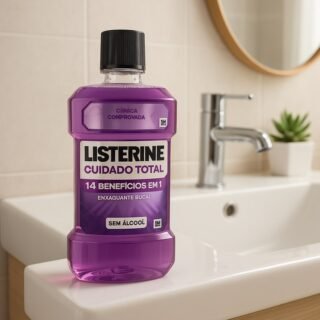 Listerine Cuidado Total 14 Benefícios em 1 Enxaguante Bucal, 500mL