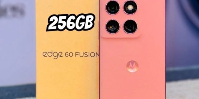 Smartphone Motorola Edge 60 Fusion 5G – 256GB 16GB (8GB RAM+8GB Ram Boost) 50MP Sony AI Camera IP68 NFC – Rosa