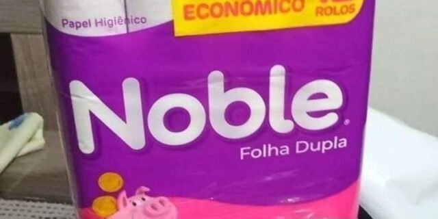 Papel Higiênico Folha Dupla Noble Neutro 12 Rolos De 20M