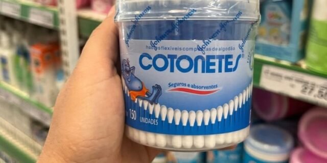 Cotonetes Hastes Flexíveis Pote 150un