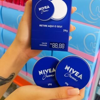 NIVEA Creme Hidratante Lata 29g, Hidratação Profunda 24h, Corporal, Uso Diário, Multibenefícios, Todas as Peles