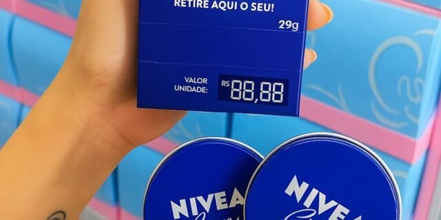 NIVEA Creme Hidratante Lata 29g, Hidratação Profunda 24h, Corporal, Uso Diário, Multibenefícios, Todas as Peles