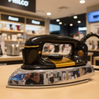 Ferro de Passar Roupa a Seco Philco Retrô PFE01P – Preto