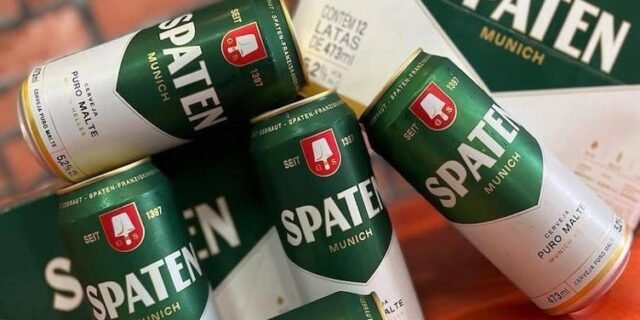 Pack Cerveja Spaten, Puro Malte, 350ml, Lata – 12 Unidades