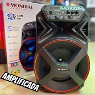Caixa De Som Amplificada Bluetooth 250w Cm250 Mondial