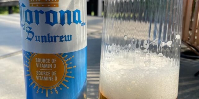 Cerveja sem álcool Corona Cero Sunbrew Lata 350ml – Pack com 8 unidades