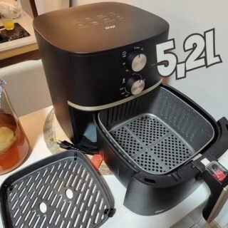 WAP Fritadeira Elétrica Air Fryer GRAND WAFG2S 5,2L Temperatura Ajustável, Revestimento Antiaderente, 1500W 127V