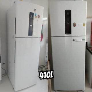 Geladeira Electrolux Frost Free Inverter 410L Efficient com AutoSense Duplex Branca (IF46) 220V