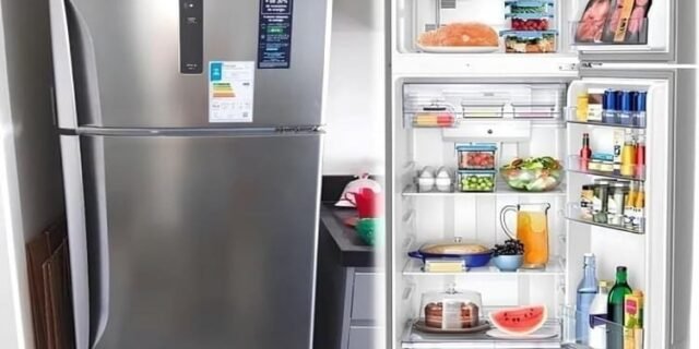 Geladeira Panasonic A+++ Frost Free 387l Aço Escovado Nr-bt41pd1x 127v