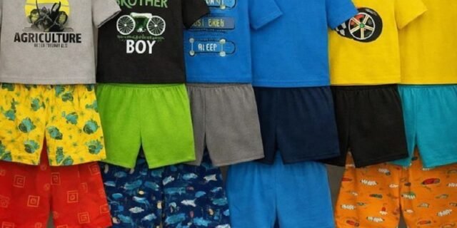 Kit 10 Peças De Roupa Infantil Menino 5camisas+ 5shorts