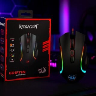 Redragon Mouse Gamer Griffin Preto Com Led Rgb – M607, Unico