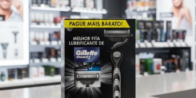 Kit Mach3 Carbono 1 Cabo + 2 Refis, Higiene Pessoal, Cuidado com a barba, Lâminas e Aparelhos de Barbear