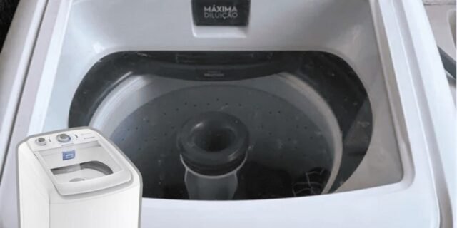 Lavadora de Roupas Electrolux 9kg 10 Programas de Lavagem Branco Efficient Care LED09 – 110V