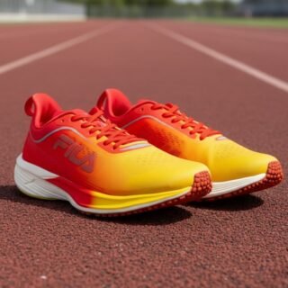 Tênis Fila Kr6 Frame Vermelho E Amarelo