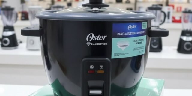 Oster Panela Elétrica de Arroz DiamondTech Oster Black 1,2L – 127V