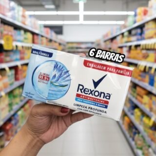 Rexona Pack Sabonete Em Barra Antibacterial Limpeza Profunda Envoltório 6 Unidades De 84G Cada Leve Mais Pague Menos