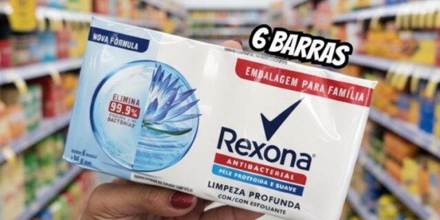 Rexona Pack Sabonete Em Barra Antibacterial Limpeza Profunda Envoltório 6 Unidades De 84G Cada Leve Mais Pague Menos